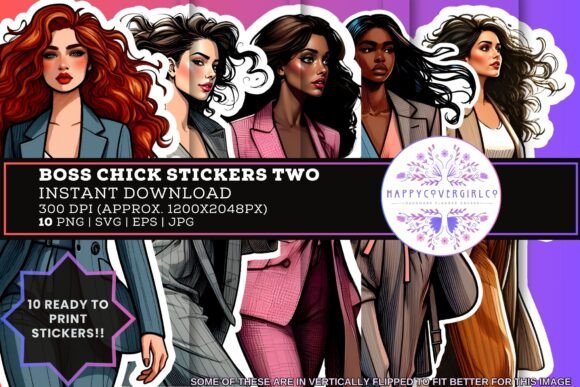 Boss Chick Printable Stickers Vol Two Review