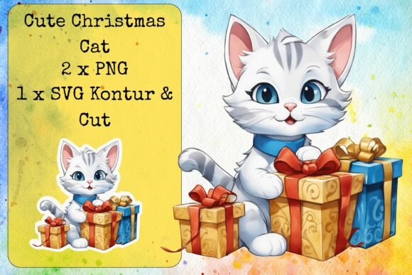 Cute Giftbox Christmas Cat 7 Review