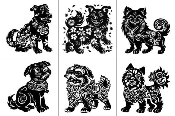 Dog Lunar New Year Vector Review
