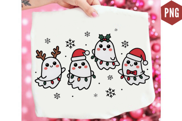 Ghost Christmas Clipart PNG Design Review