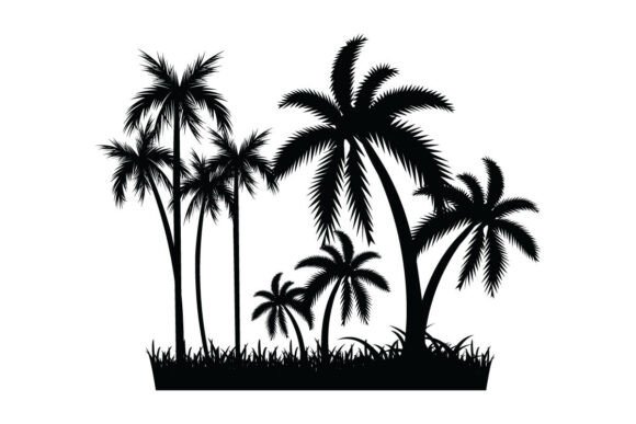 Palm Tree Silhouette Vector Illustration Review