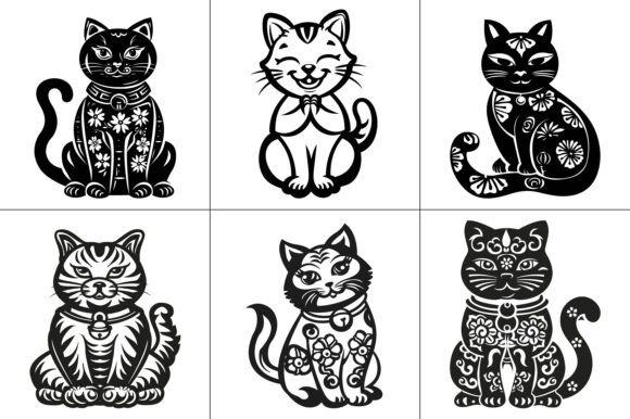 Review: Cat Lunar New Year Vector for Embroidery