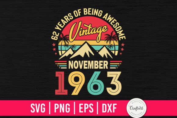 Review: Vintage 1963 November 62th Birthday