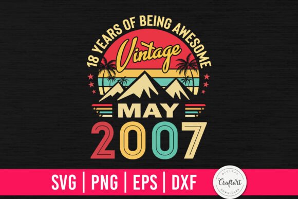 Review: Vintage 2007 May 18th Birthday Embroidery Design