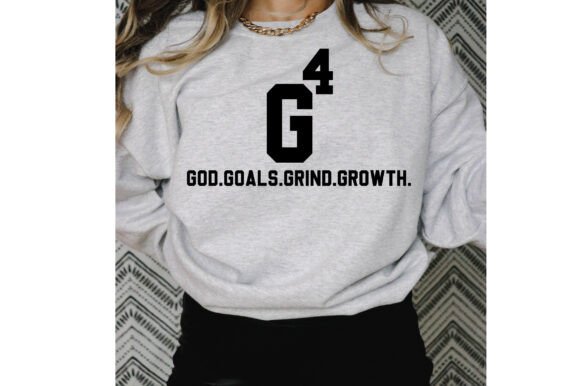 Sporty Christian Hoodie G4 God. Goals.