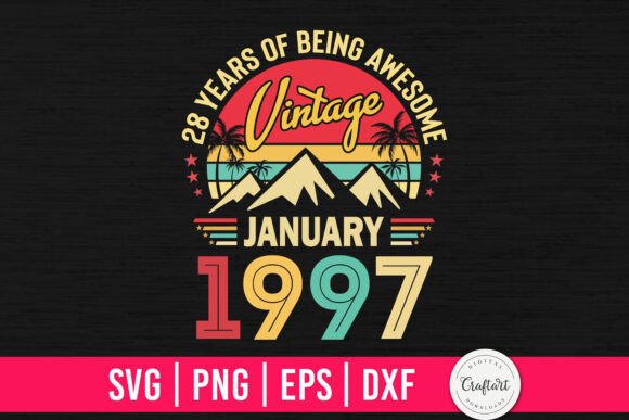 Vintage 1997 January 28th Birthday Embroidery Review